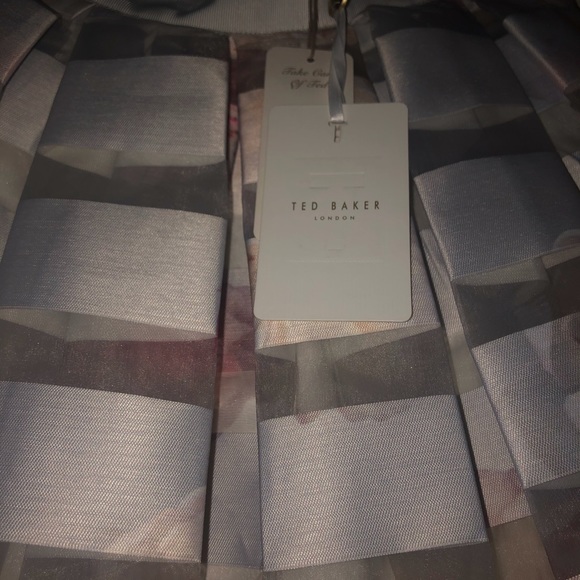 Ted Baker Rosales Chelsea Pleated Floral Skirt - Picture 3 of 3